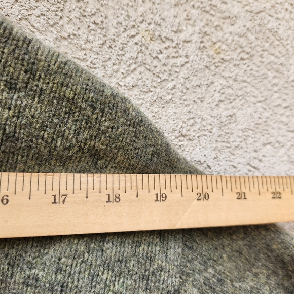 SEMANTIKS Women's Cardigan Medium Green Vintage Lambswool Angora Sweater - Picture 6 of 9